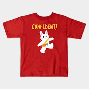 confident rabbit Kids T-Shirt